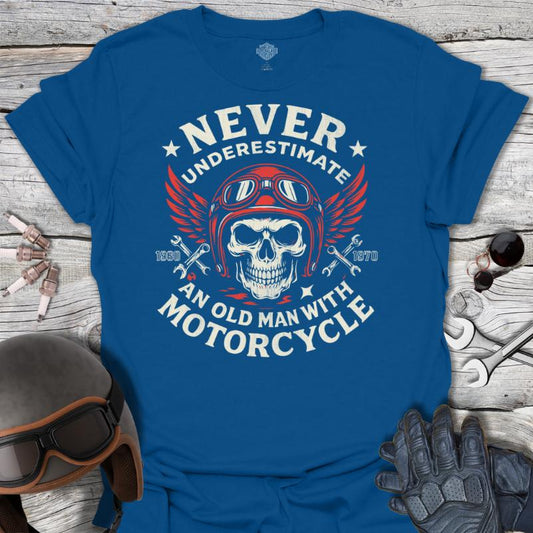 Old Man With Motorcycle