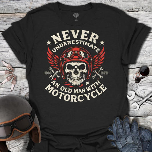 Old Man With Motorcycle